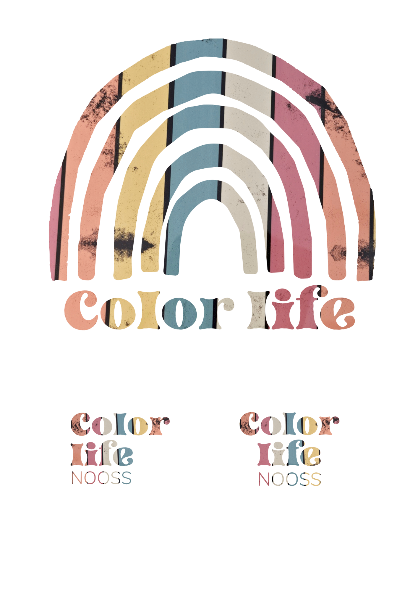 Kinderen SHIRT "RAINBOW COLOR LIFE"