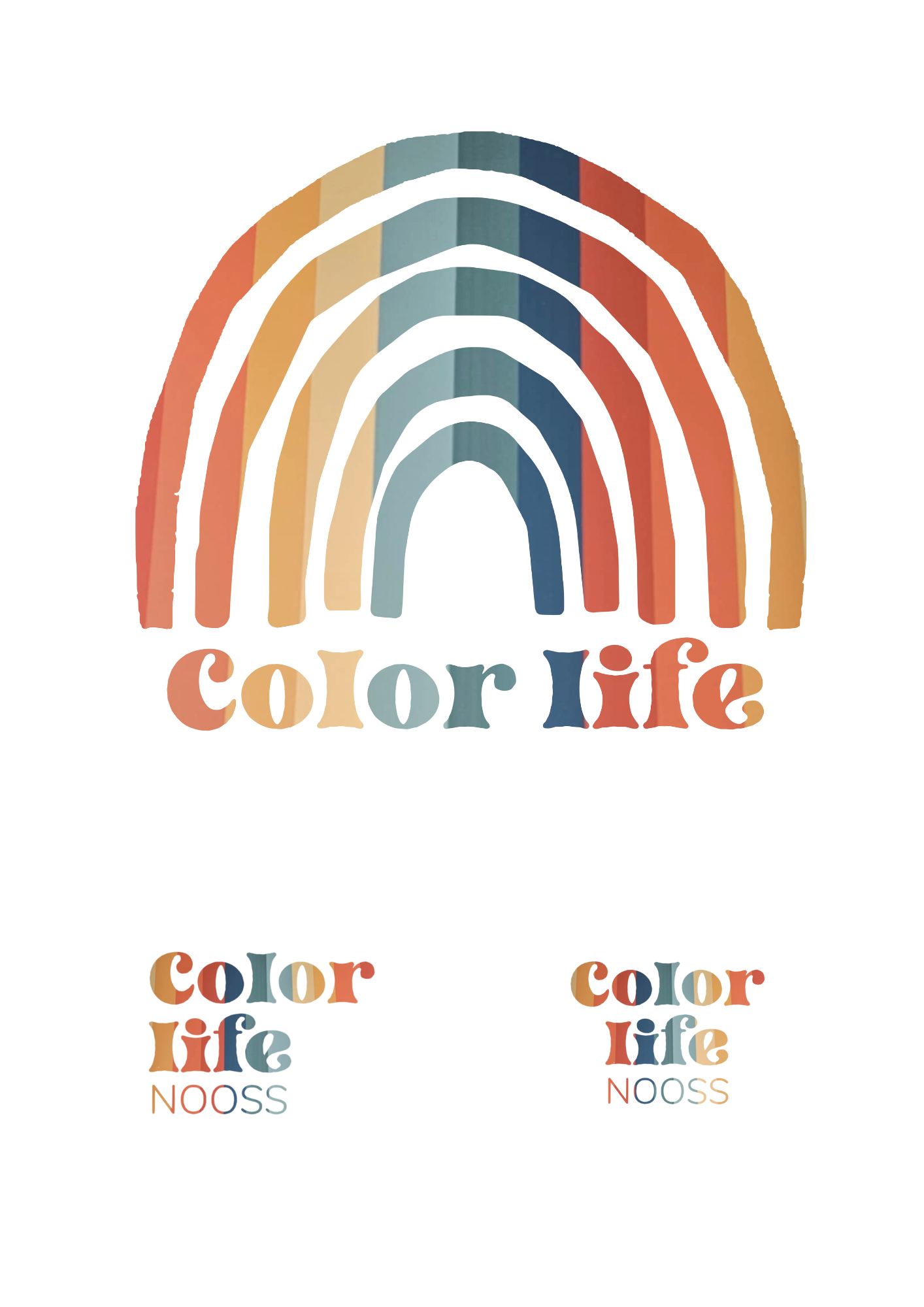 Heren SHIRT "RAINBOW COLOR LIFE"