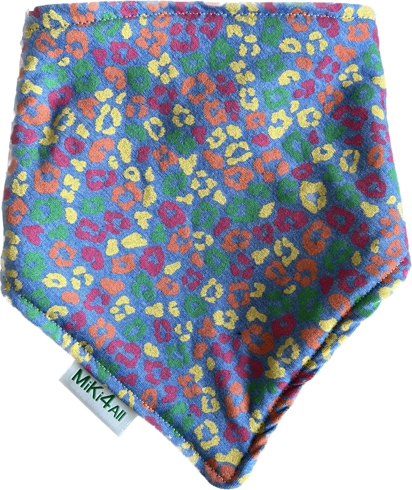sjaal regenboog panter blauw