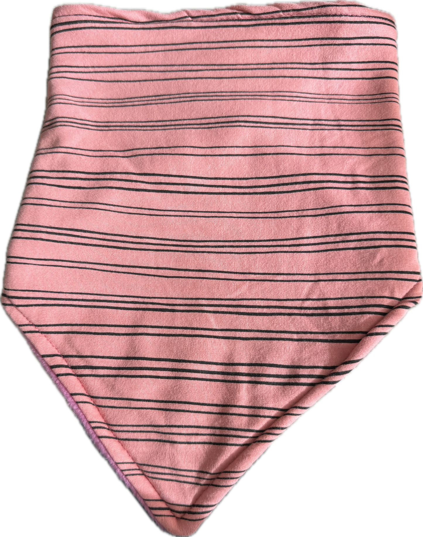 Kwijlsjaal Nooss β Roze met streepjes