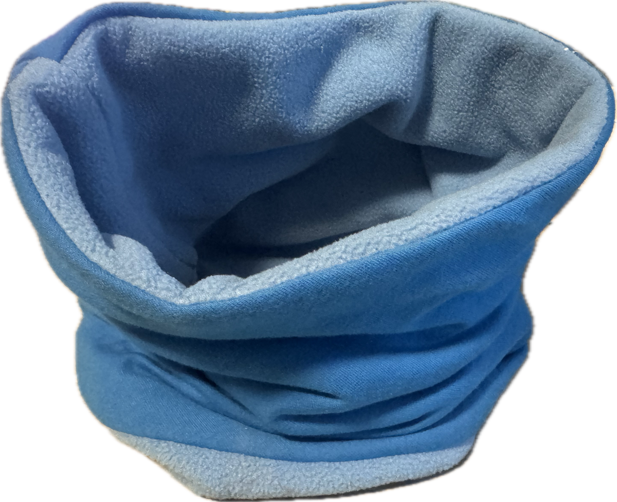 Colsjaal Nooss Maat 2 (2-4 jaar) – Blauw met lichtblauw fleece