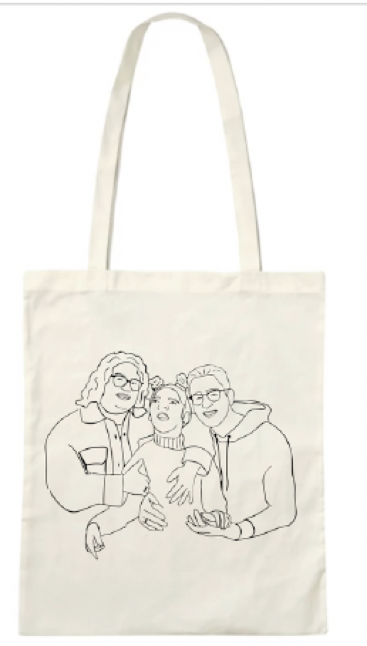 Lijntekening tas
