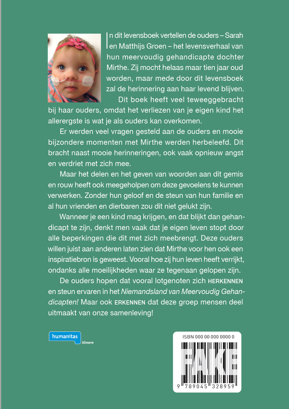 Boek "Mirthe, zij kleurde ons leven