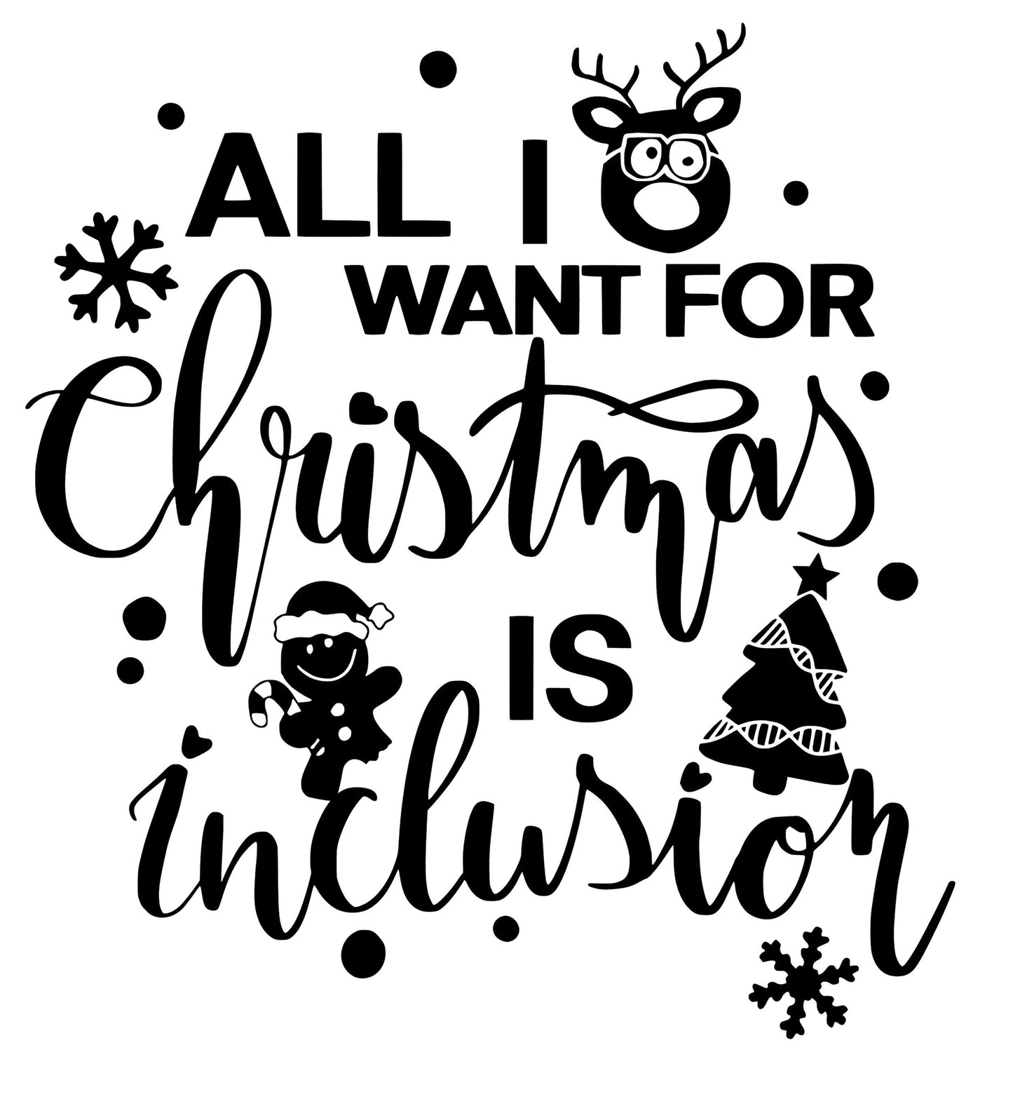KERSTtrui 'All I need is inclusion'