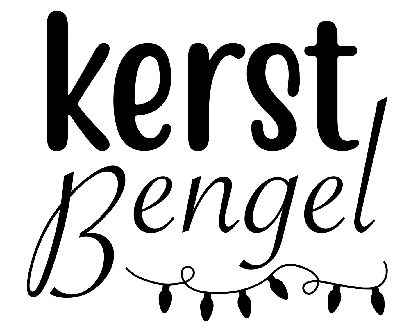 KERSTShirt 'Kerst (b)engel'