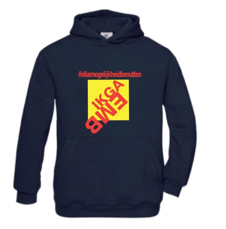 VOLWASSEN trui "Ik ga EMB"