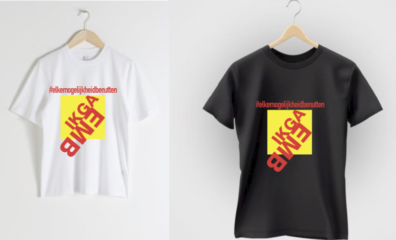 HEREN t-shirt "Ik ga EMB"
