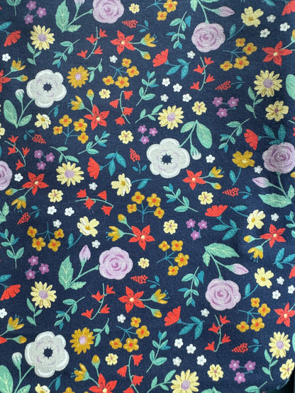 SJAAL Donkerblauwe flower power