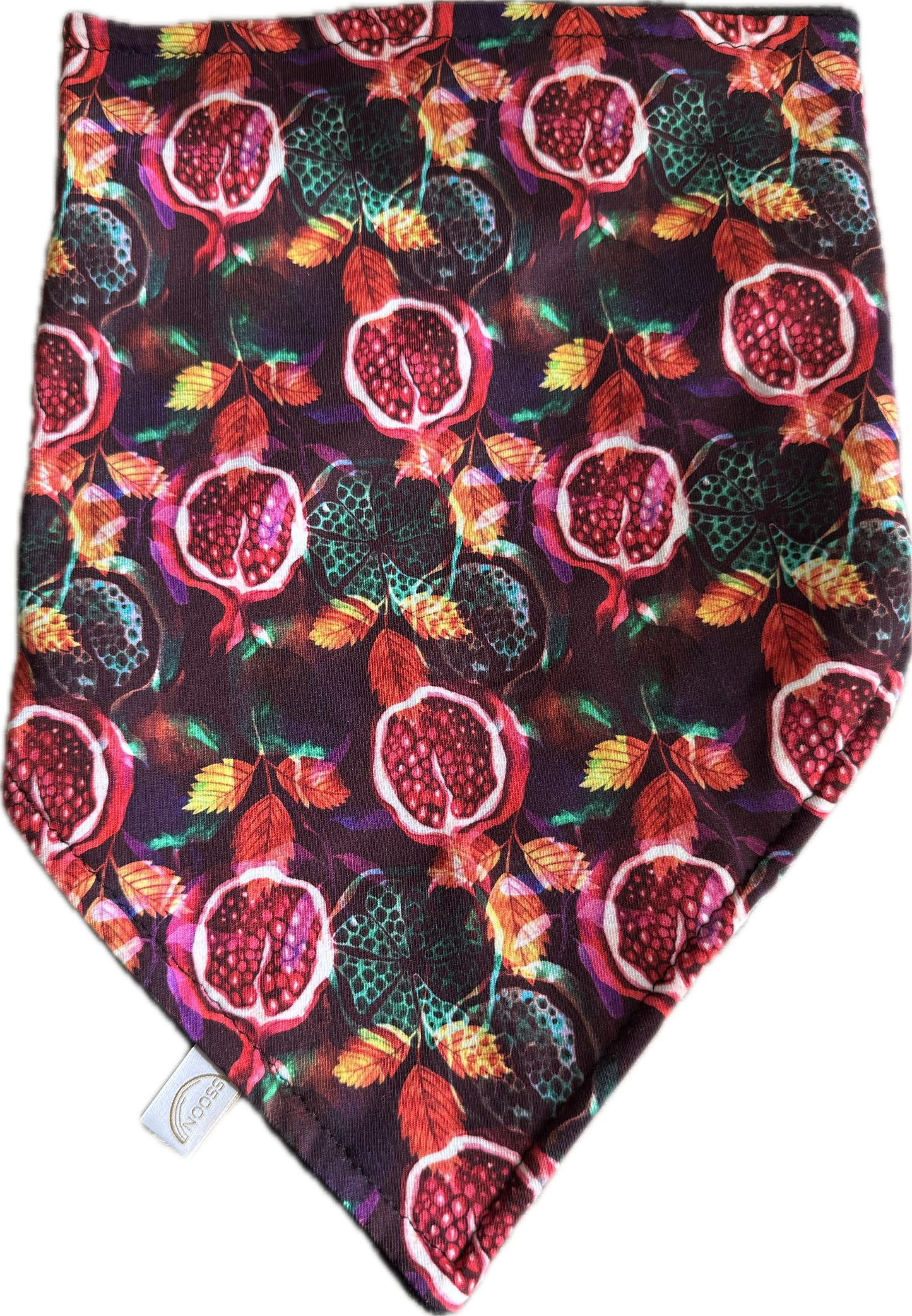 Kwijlsjaal Nooss – Granaatappel print