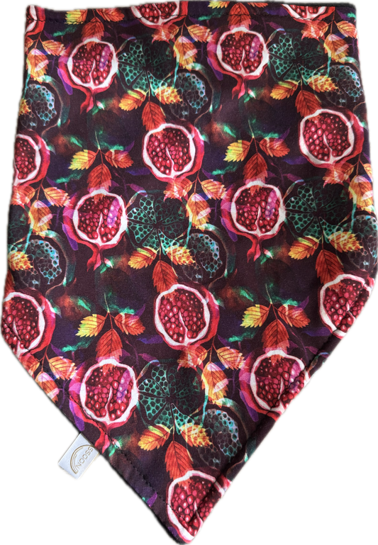 Kwijlsjaal Nooss – Granaatappel print