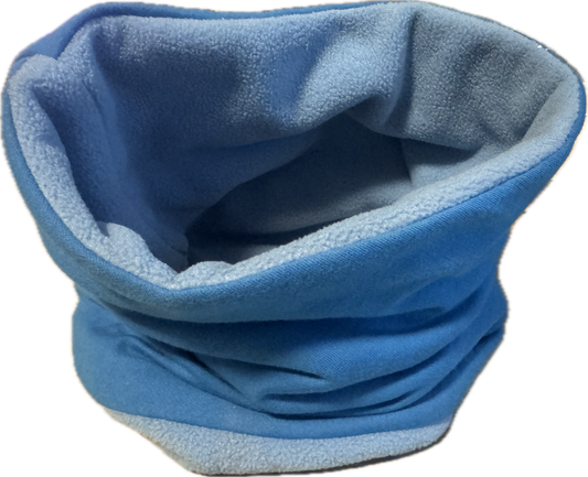 Colsjaal Nooss Maat 2 (2-4 jaar) – Blauw met lichtblauw fleece